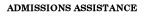 Admissions Assistance